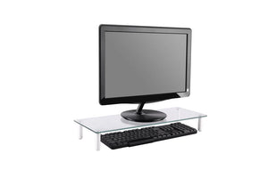 Glass Ergonomic Tabletop Riser/Desktop Stand for Computer Monitor, LCD LED TV, Monitor, Laptop/Notebook, (RG001)