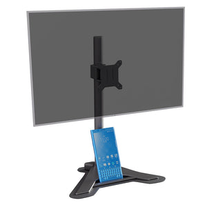 Single Monitor Mount for 13-32 Inch Computer Screens, Improved LCD/LED Monitor Riser, Height/Angle Adjustable Single Desk Mount Stand, Holds up to 17.6lbs, 5 Years Warranty (EF001BR)