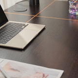 Dual Motor Electric Sit to Stand Workstation with Embedded Pull-Out Drawer, Height Adjustable with Supportive Legs, Smoky Wood Veneer Top (R20122-01 Basic)