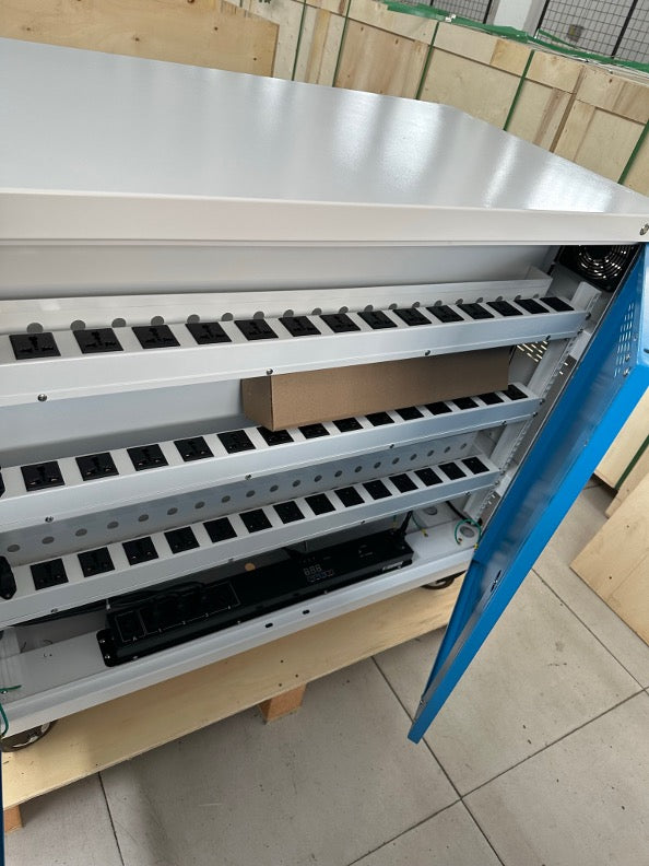 40-Device Economy Laptop & Tablet Charging Cart with Programmable Timer (R-LAB40T)