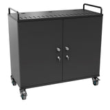 RIFE individual compartment laptop and tablet storage cabinet closed view