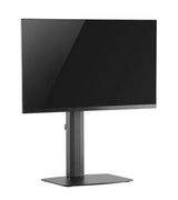 Tall Free Standing Single Monitor Mount Desk Stand, Pneumatic Spring Height Adjustable Monitor Arm for Screens up to 32 inches - Black, 5 Years Warranty (EFBGS)
