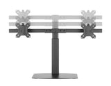 Freestanding Pneumatic Vertical Lift Dual Monitor Stand - Adjustable Monitor Mount, Fits 2 Screens up to 27 Inch, Holds up to 6 kgs per Arm, 5 Years Warranty, (EFBGD)