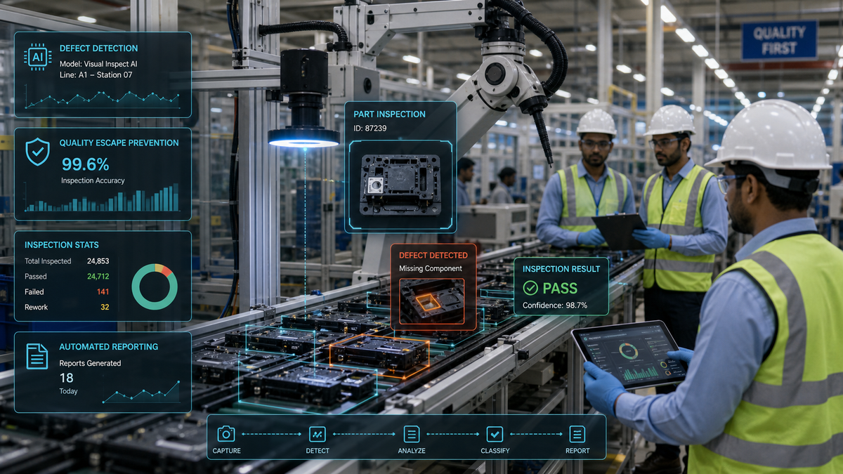 EDGE AI visual defect detection and quality inspection