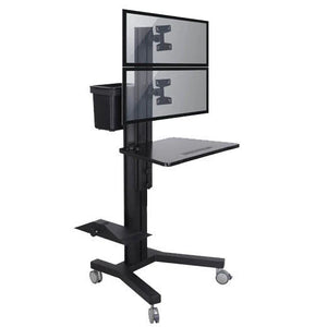 Dual Computer Mobile Cart (MCT09-a)