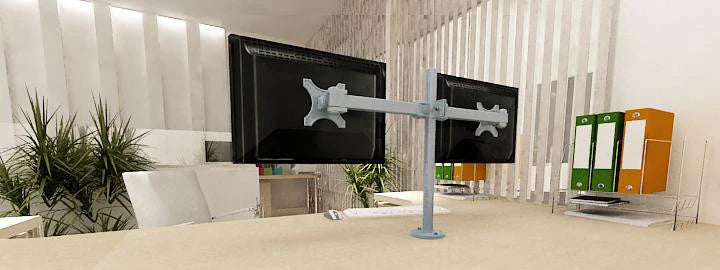 RIFE 2MSFTH dual monitor stand, product view 6