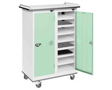 Laptop Storage cum Charging Locker Trolley | 16 shelf