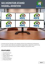 RIFE Heavy Duty Monitor Stand 6MSFHW