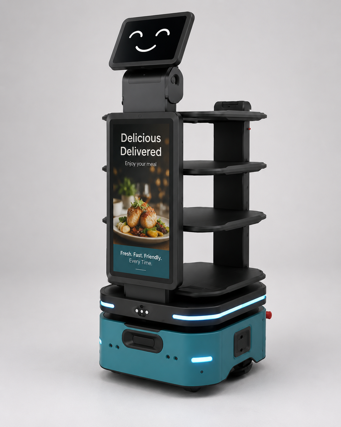 RIFE Premium Delivery Robot with Advertising Screen