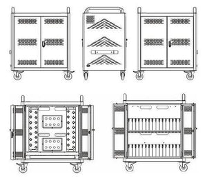 Chromebook Storage and Charging   Cart