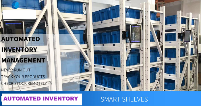 RIFE IoT Smart Cabinet with Weight Sensor Shelves for Real-Time Inventory