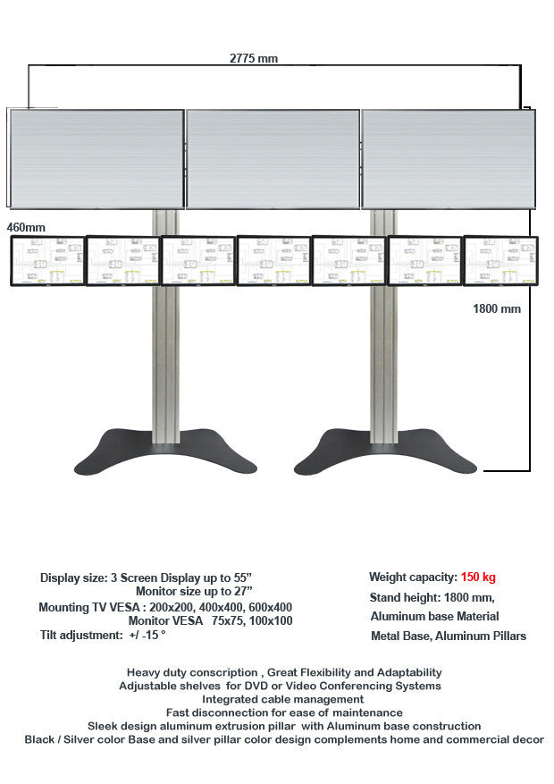 Modular TV & Monitor Display stands 2- 1