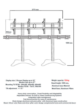 Modular TV & Monitor Display stands 01  - 2