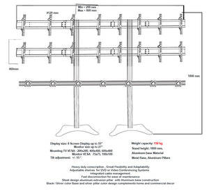 Modular TV & Monitor Display stands 4  - 2