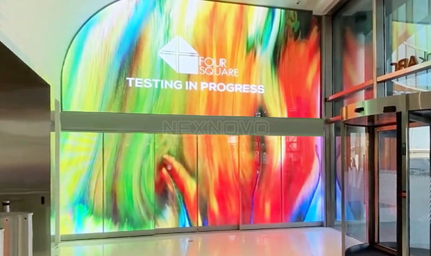 Glass  LED Video Wall with 3D effect