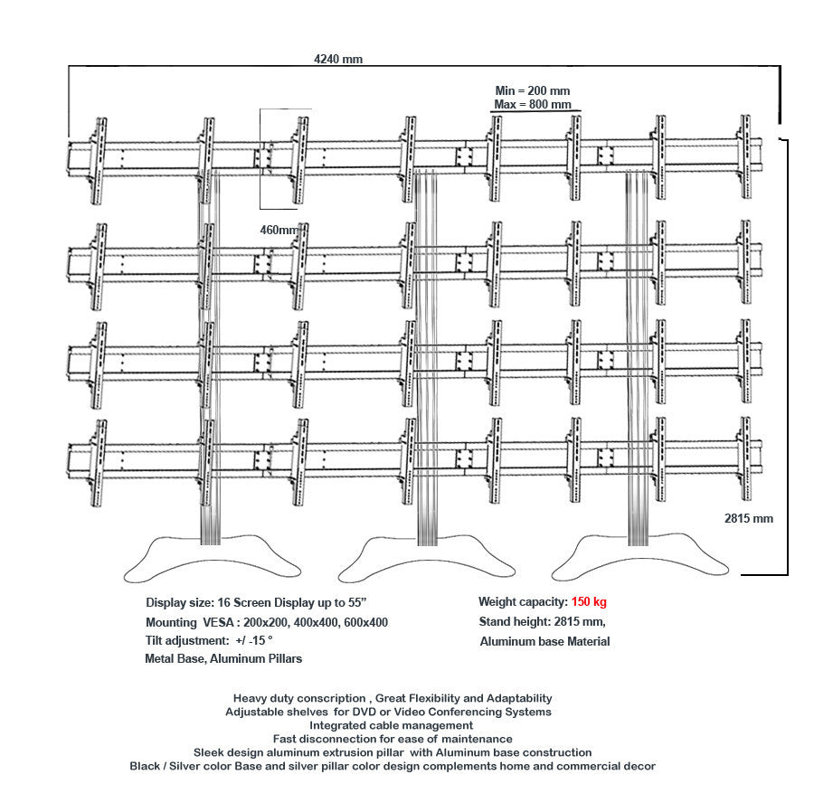 Modular Video Wall stand 16