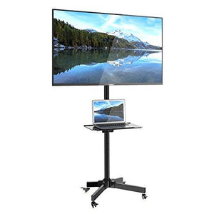 Mobile TV Cart for LCD LED Plasma Flat Screen Panel Trolley Floor Stand with Locking wheels, Fits 23" to 55" (2 Year Warranty) Model No (H10)