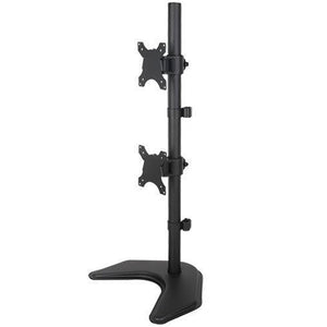 Dual Monitor Desk Stand Free-Standing LCD Mount, Holds in Vertical Position 2 Screens up to 30", 5 Years Warranty (EF002V)