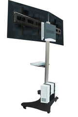 LCD Double TV Floor Stand Trolley (UPT2)- 2