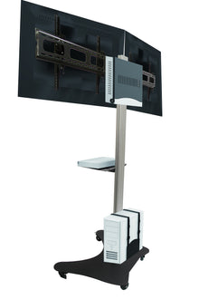 LCD Double TV Floor Stand Trolley (UPT2)