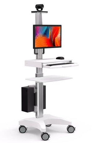 Dental Computer Compact Mobile Trolley Cart with Camera Shelf (H1)
