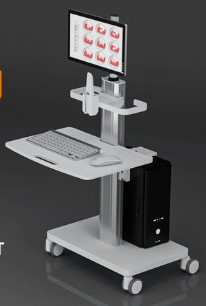 Dental Computer Cart with Scanner Holder and Keyboard Tray (OC-2T)