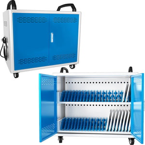 40-Device Economy Laptop & Tablet Charging Cart with Programmable Timer (R-LAB40T)