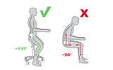 Ergonomic Adjustable Rolling Active Chair, Saddle Seat and AngleAdjustment, Black (R4008)