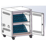 Economy Charging Cart with Timer R-LAB-20