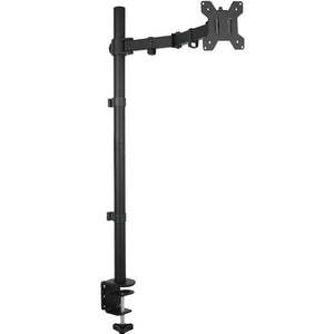 Fully Adjustable Extra Tall Single LCD Monitor Desk Mount, Fits 1 Screen up to 27 inch, Weight up to 10 kg, 5 Years Warranty Black (EC1L)