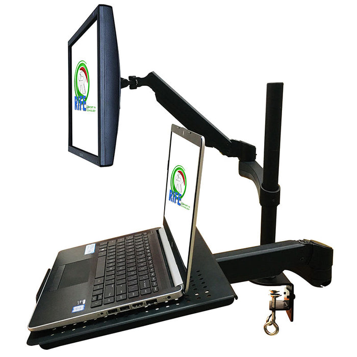 RIFE NAGDC Laptop and Monitor Desk Mount – Gas Spring