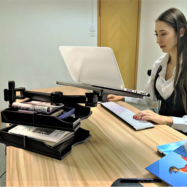 RIFE RCLPTRAY Laptop and Projector Desk Mount – Clamp, up to 17″