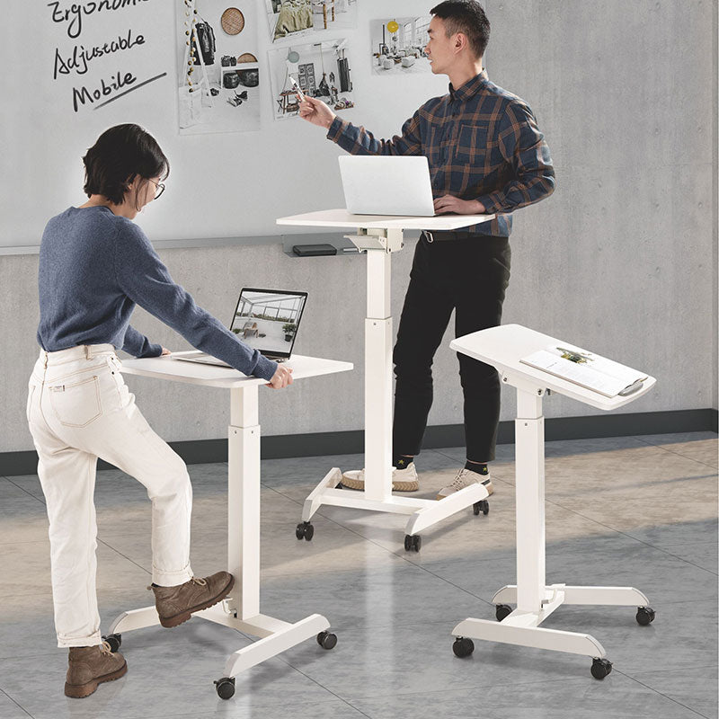 Pneumatic Instant Multi-Purpose Rolling Podium Lectern with Wheels Lap ...