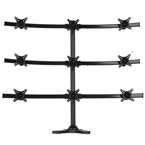 Nine Monitor Stand - Freestanding with White Wider Arm, 5 Years Warranty (9MS-FW)