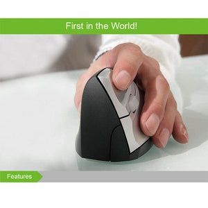 Ergonomical Vertical Mouse wireless left-handed