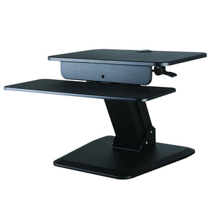 Black Height Adjustable Standing Desk Gas Spring Monitor Riser, Tabletop Sit to Stand Workstation Converter (model RDF)