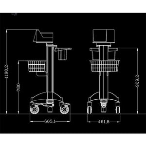 Small Medical Equipment Cart (MC-S)