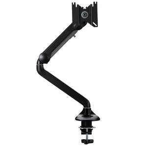 Single Monitor Desk Mount Stand, Full Motion Articulated Arm, Swivel Gas Spring Monitor, VESA 75x75mm or 100x100mm Arm Fits for Computer Monitor 17 to 32 inches, Model No (LMSMB)