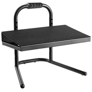 Mount-It! Height Adjustable Foot Rest with Handle | Black