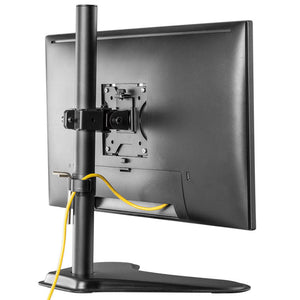 Single Monitor Mount for 13-32 Inch Computer Screens, Improved LCD/LED Monitor Riser, Height/Angle Adjustable Single Desk Mount Stand, Holds up to 17.6lbs, 5 Years Warranty (EF001)