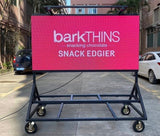 Outdoor LED Screen on Cart with Battery Options