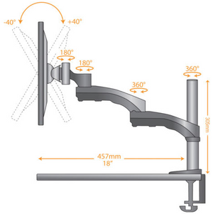 LCD Monitor Clamp Arm LMS-CTB  - 2