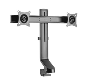 Renewed Dual 17" - 27" VESA Height Adjustable Screen Monitor Mount for Standing Desk Converter - Black Model No (2MCT2)