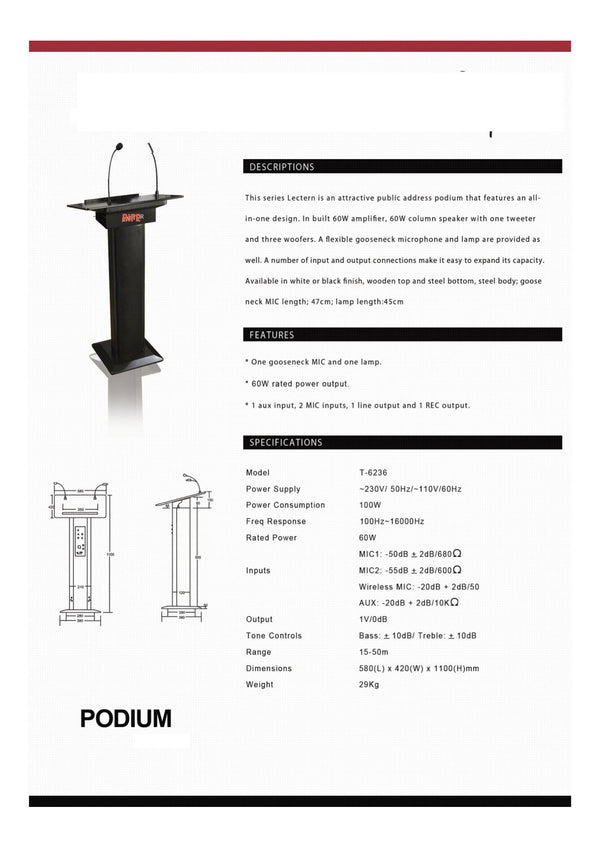 Podiums for offices and schools Rife Technologies